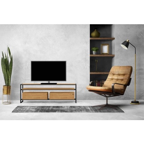 Szafka RTV-77 Drewno Lite Dąb Loft Lakier Rozmiary od 100 cm do 200 cm PREMIUM